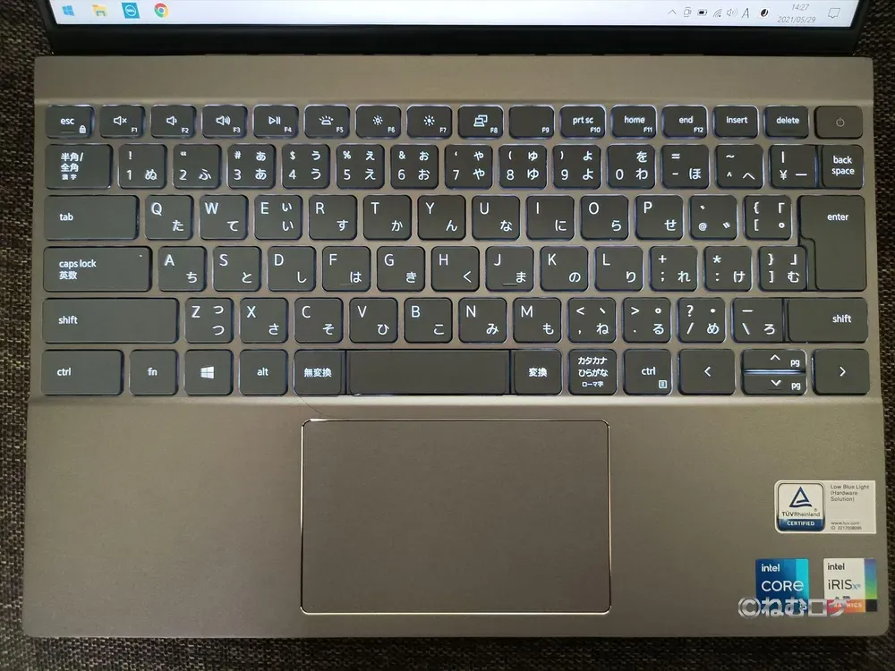 キーボード全面